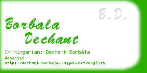 borbala dechant business card